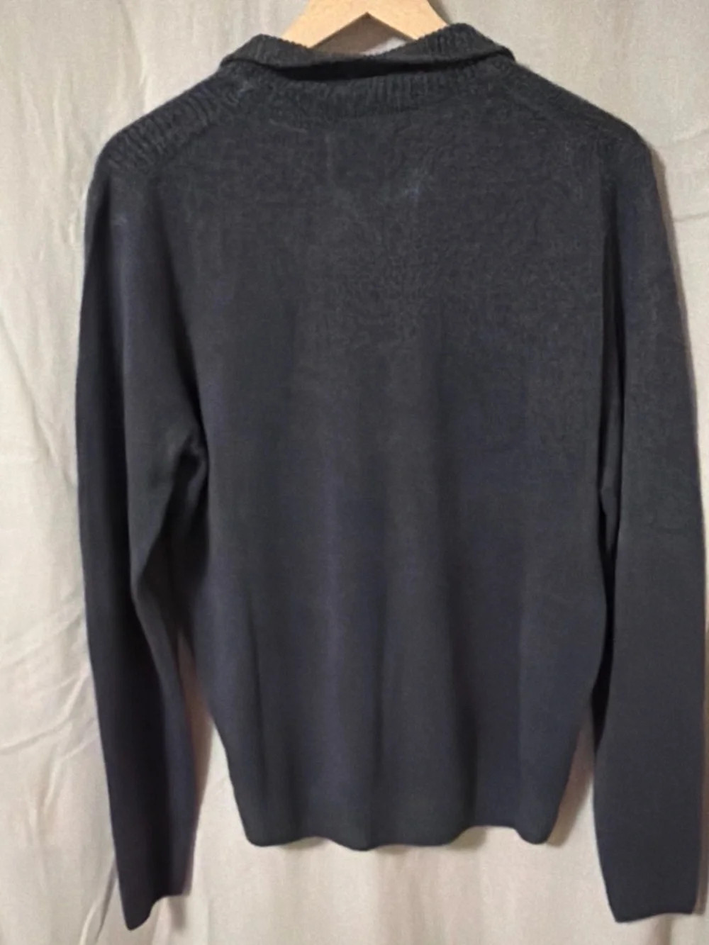 Men's Navy Half-Zip Knit Sweater